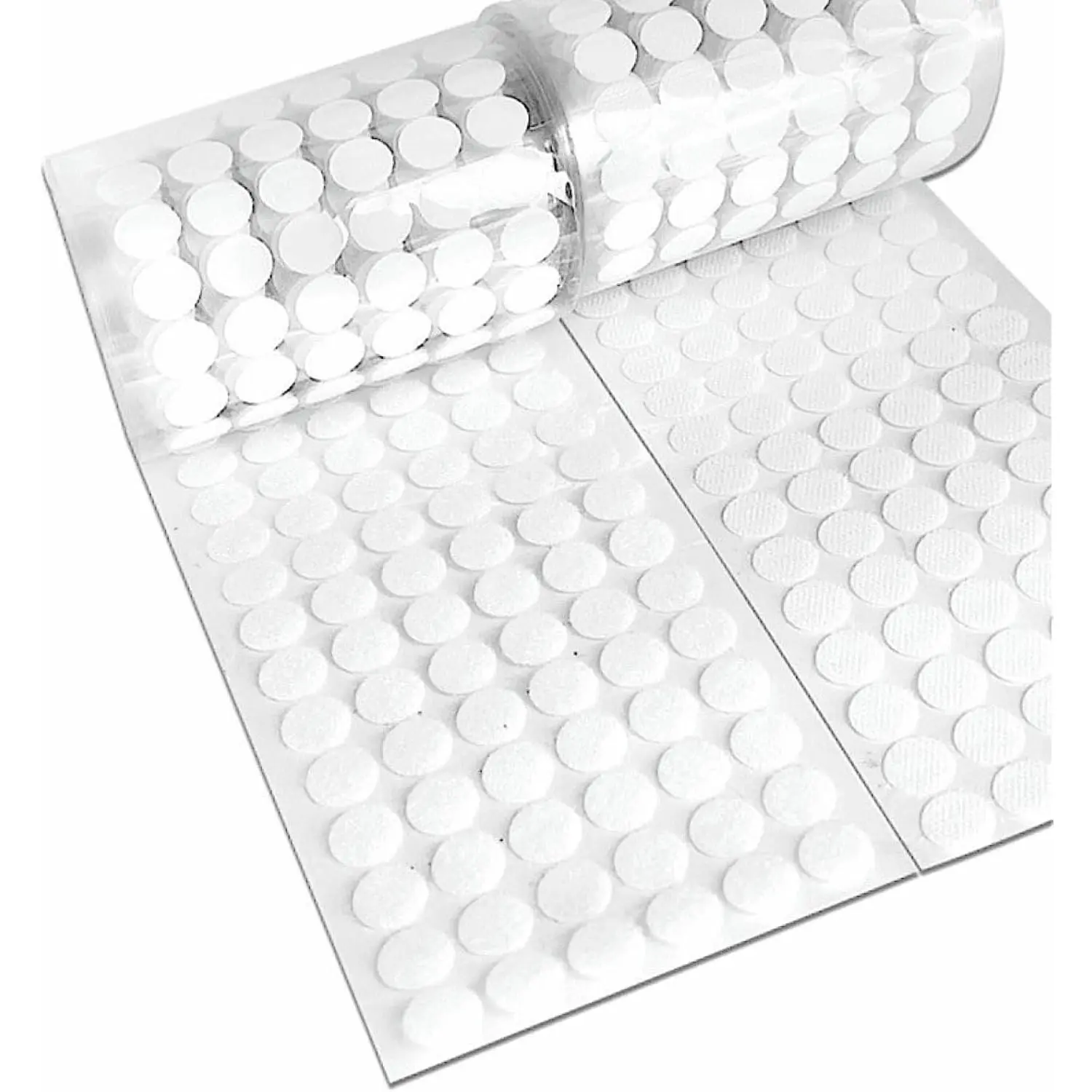 1000 count(500 Pairs) 0.59inch Diameter  Sticky Round Nylon Dots, Hook and Loop Circle Dots with Adhesive, for Arts and Crafts Classroom, Office, Home