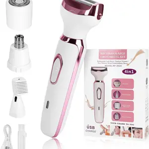 Women's Electric Hair Removal Kit, Bikini Trimmer USB Rechargeable, Ideal for Eyebrows, Nose, Face, Legs & More, Great Gift Idea