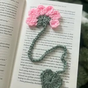 Handmade crochet bookmark