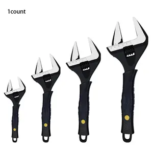 Industrial Grade Adjustable Wrench, Multifunctional Short Handle Wrench, Non-slip Wrench for Water Heater Repair, Vehicle Repair, Heavy Duty Wrench