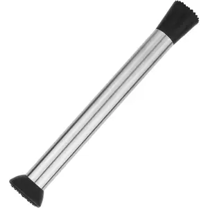 10.04in Durable Stainless Steel Muddler, Professional Bar Accessory Tool for Cocktail Mojito Fruit Drinks Lemonade