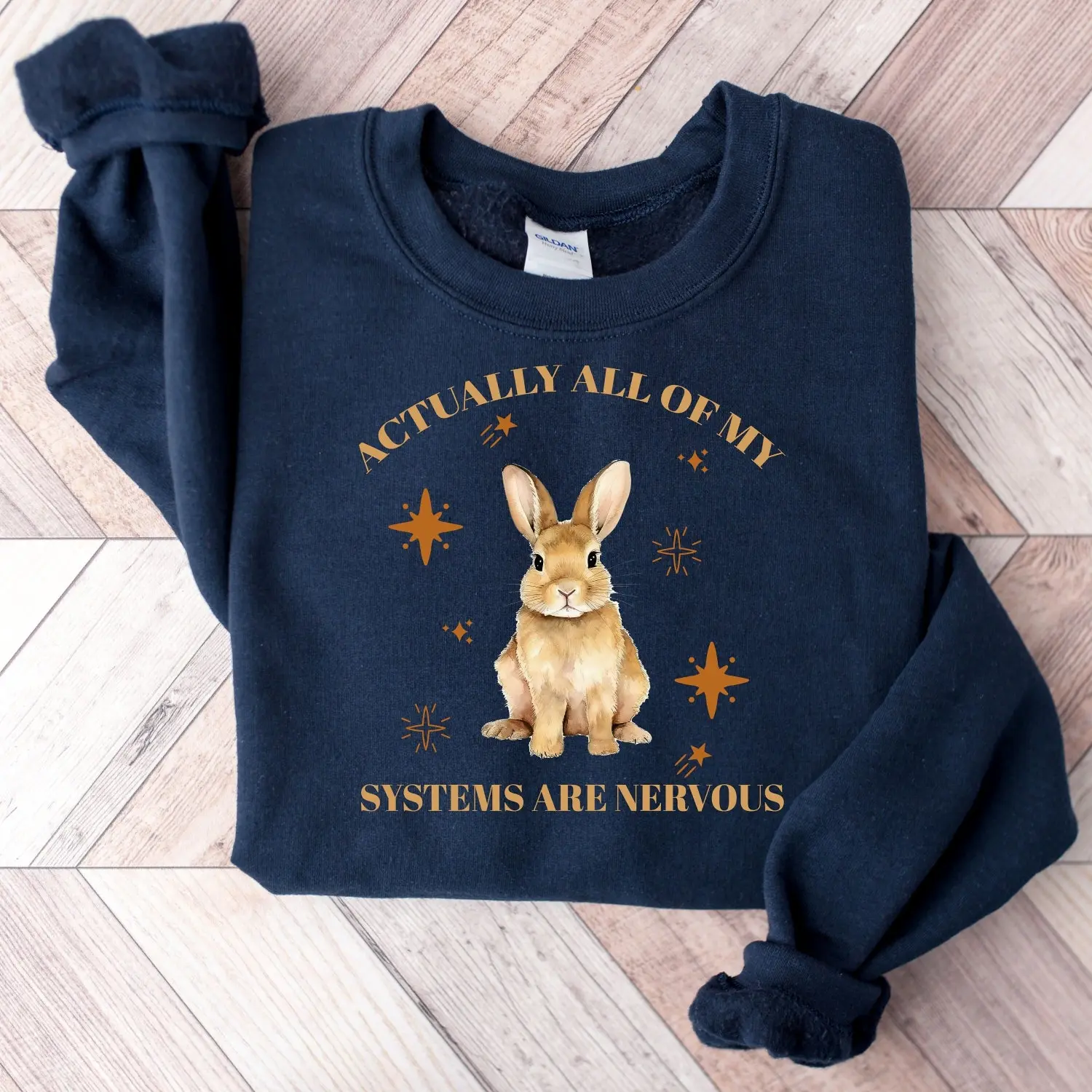 Actually All Of My Systems Are Nervous Sweatshirt, Cute Mental Health Shirts,Anxiety Awareness Shirts,Fairycore Weirdcore Shirt,Coquette Tee G2