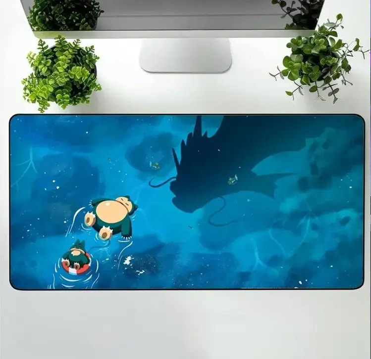Snorlax & Gyarados Shadow Mouse Pad - Peaceful Pok?on Desk Mat, Large Desk Mat For Gamers & Office Setup – [FASTSHIPPING]