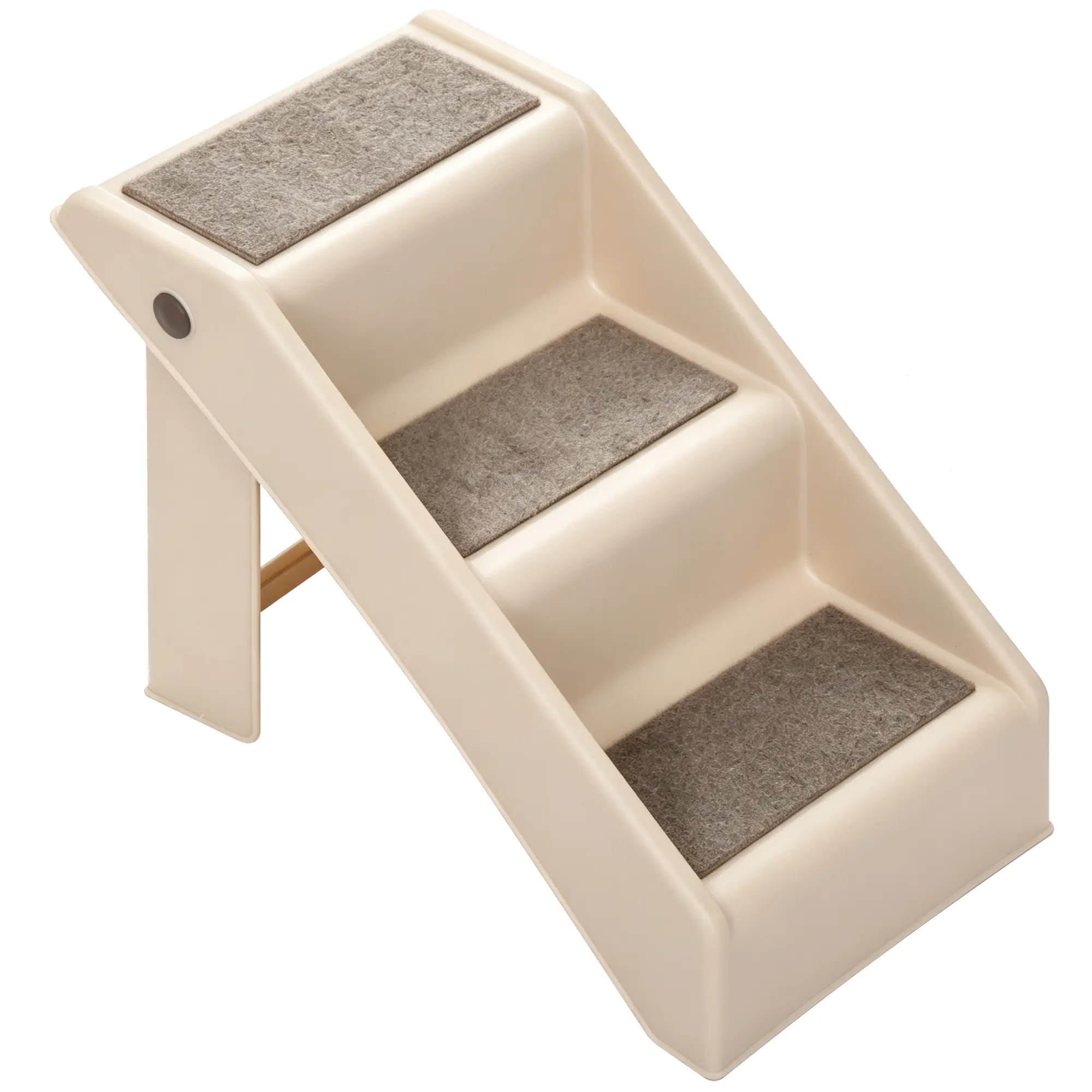 ZENY Portable Folding Pet Steps – 3-Tier Non-Slip Staircase for Small Pets, Lightweight Design with Easy Under-Furniture Storage
