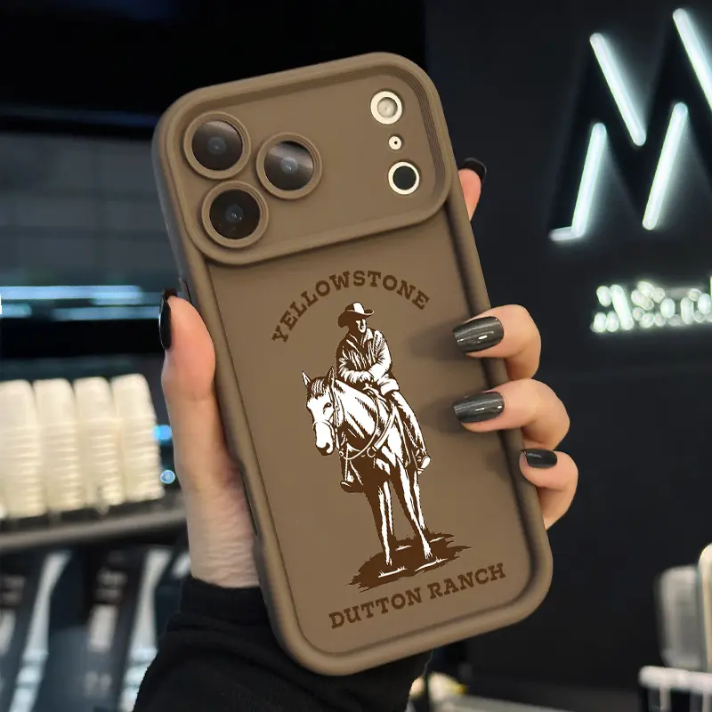 Yellowstone Dutton Ranch Durable Phone Case for Various Models (iPhone 17, Air, 16, 16e, 15, 14, 13, 12, 11 Pro Max Plus, X, XS) - Full Coverage, Anti-Fingerprint, Rugged Protection Casing, Ideal Mobile Phone Accessory Gift