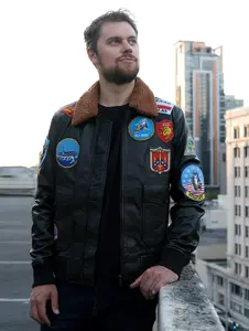 Fanzilla Jackets- Handmade Tom Cruise's Inspired Men's Aviator Flight Bomber Leather Jacket