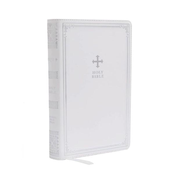 NRSV Catholic Edition Gift Bible, White Leathersoft (Comfort Print, Holy Bible, Complete Catholic Bible, NRSV CE): Holy Bible Imitation Leather