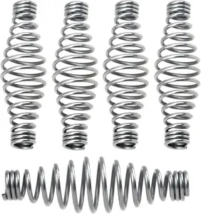 5-Pack BBQ Spring Handle, Stainless Steel  Stove Handles Replacement, 5.5-Inch Spring Door Handle for BBQ Grills, Pits, Barbecue Smokers, Furnaces, Coal  Pellet Stoves, Boilers