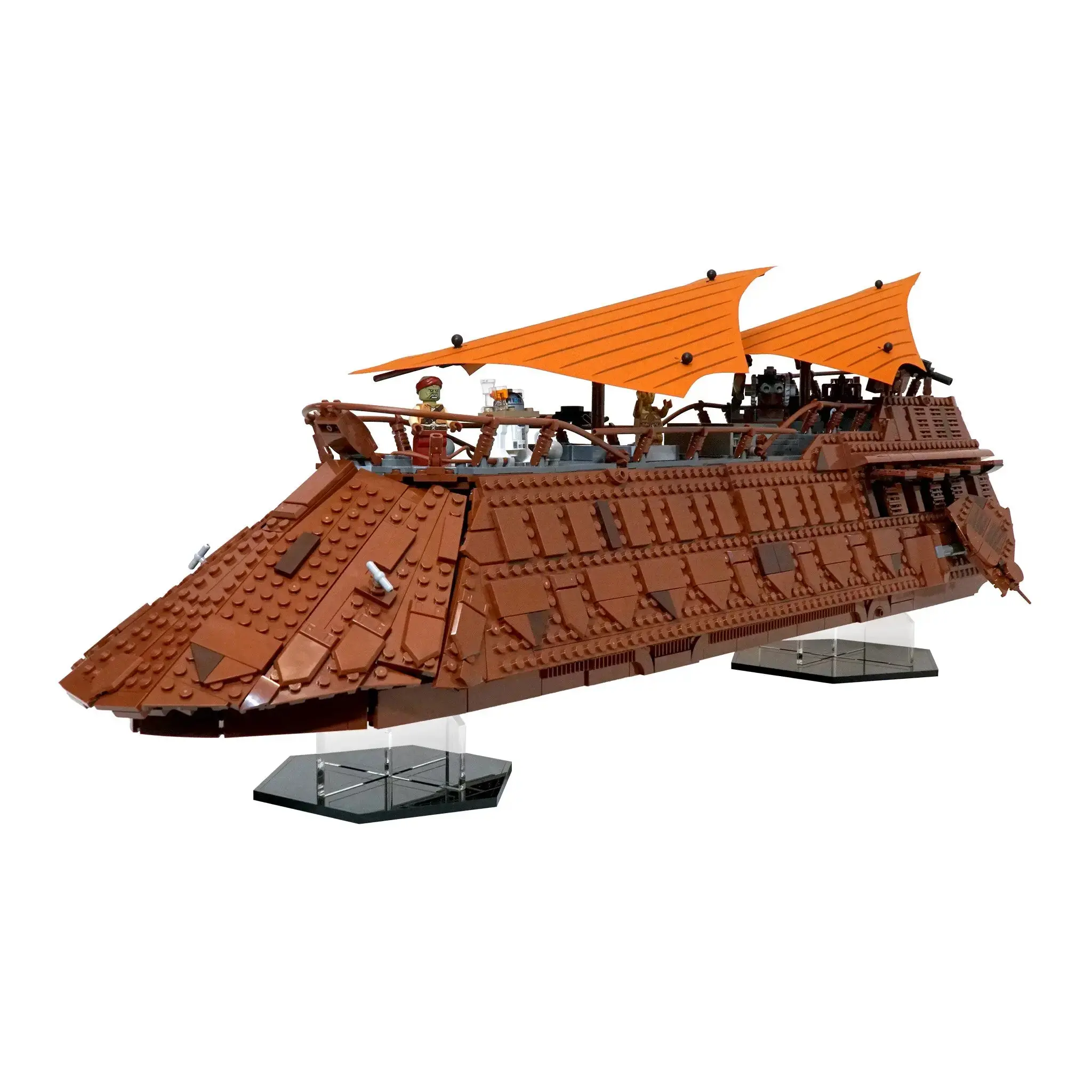 Acrylic Display Stand Compatible with LEGO® 75397 Jabba's Sail Barge - Set Not Included