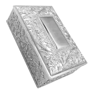 Vintage Silver Trinket & Jewelry Organizer Set — Retro Storage Containers