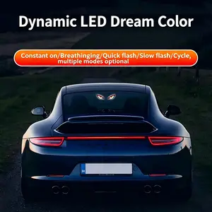 Flexible LED Devil Eye Car Rear Window Light, Dynamic Vampire Eyes Emoji Display, Auto Decoration Ambient Lamp