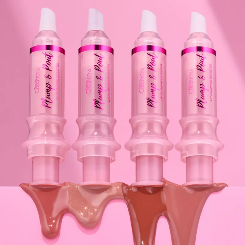Beauty Creations Plumping Lip Gloss Volumizing Plump and Pout - Nourishing Vitamin E Lip Plumper, Glossy Hydrating Lip Care, Viral plumping gloss for fuller, soft lips, subtle vanilla scent