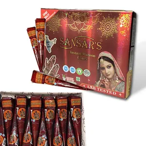 (Pack of 6)25g Fresh Natural HennaCones Color Makeup pink henna Long lasting Powder Cream