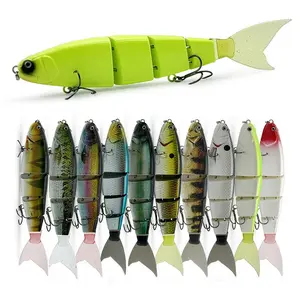 Soft Tail Multi-Section Fishing Lure, Swim Bait for Pike and Bass, Sea Fishing Lure, Fish Bait, Fishing Gear, Angling Accessories