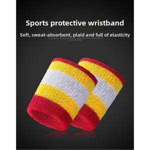 Running Elastic Bracer Sports Wipe Sweat Absorbing Sweat Fitness Wrist Protector Men's and Women's Outdoor Wipe Sweat Towel