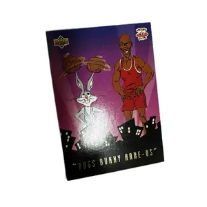 Looney Tunes Bugs Bunny Trading Card Purple and Red Michael Jordan Mint Collectible Sports Card