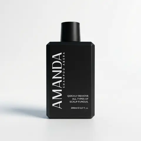 Abera Amanda | Anti Dandruff Shampoo for Men | 3-in-1 Scalp Beard Eyebrow Treatment | Seborrheic Dermatitis Eczema Psoriasis | Medicated Formula | 6.7 fl oz