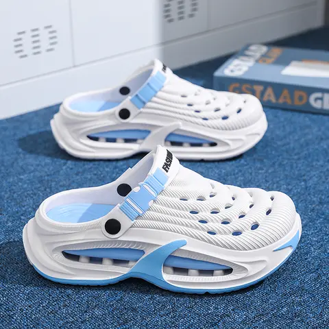 Men's casual slip-on slippers, men's shoes for travel, vacations, parties and beaches, lightweight and breathable, stylish, trendy and modern men's casual shoes