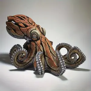 Whimsical Resin Decorative Octopus Sculpture, Indoor Outdoor Decor for Patio, Deck, Office & Fence, Versatile Home Decoration Accessory