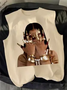 Street Classic American Style Sleeveless Vest, Summer Outdoor Loose Fit Sleeveless Graphic T-Shirt, Casual Fashion Unisex for Men and Women