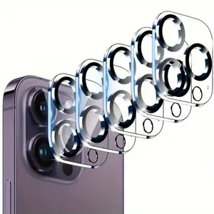 5-Pack Camera Lens Protectors For Iphone Premium | Compatible With for iphone 17 Pro Max, 17 Air, 16, 15, 14, 13, 11 Series | Dustproof, Made Of Tempered Glass