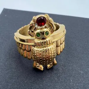 M3 Scarab Ring/ 18K Gold-electroplated Ring