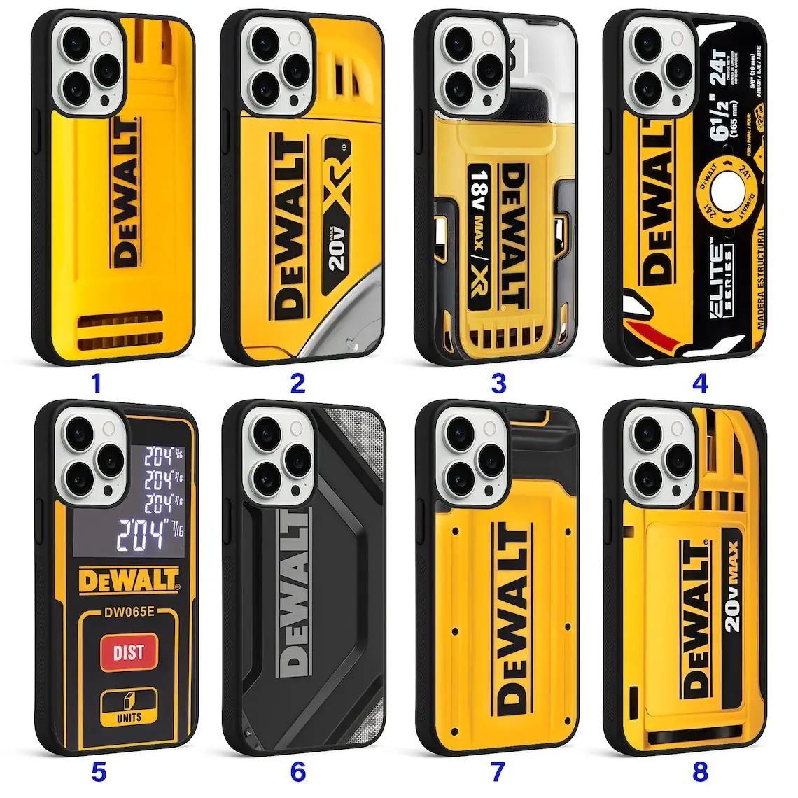 Combat Case Collection DeWALT Power Tools Phone Case, Mechanic Blue Collar Fan Gear Car Enthusiast Diesel Engine, For Him For Her