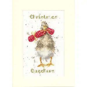 Christmas Card - Christmas Quackers XMAS48 Counted Cross Stitch Kit