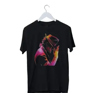 Michael Jackson Retro Vintage Graphic T-shirt Mens Cotton Fabric