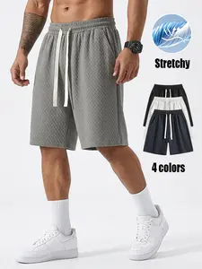 Men’s casual athletic shorts, available in four colors, made from breathable fabric with a zipper design—perfect for summer beach trips, outings, and everyday outdoor activities.