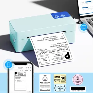 POLONO Shipping Label Printer, Bluetooth Wireless Thermal Label Printer, Compatible with iOS, Android, Windows, Mac, AI Printer, Widely Used for Etsy, Ebay, Shopify, USPS#SummerVibes