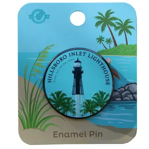 Hillsboro Inlet - Florida Lighthouse Pin With Magnet