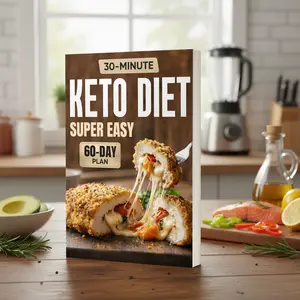 Eat Better Without the Stress: 30-Minute Keto Cookbook with Easy Low-Carb Meals | 60-Day Plan