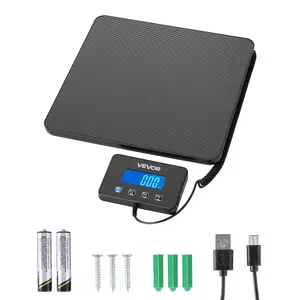 VEVOR Digital Postal Scale, 0.35 oz/3.5 oz Dual Accuracy, 440 lbs Commercial Weight Scale with Hold/Tare Function & LCD Display, Fit for Packages, Postage, Luggage, Battery & Charging Cable Included