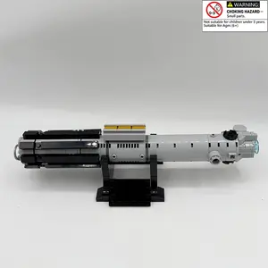 Moc Classic Movie Ank-Lightsaber Building Blocks Set Building Kit Includes Base & Paper Manual Assembly Model Toy Perfect Gift for Family Friends