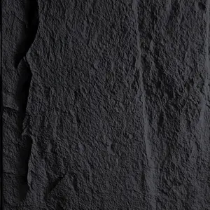 Black-Realistic PU Faux Stone Wall Panels – Lightweight, Waterproof & Easy DIY Installation for Stunning Accent Walls