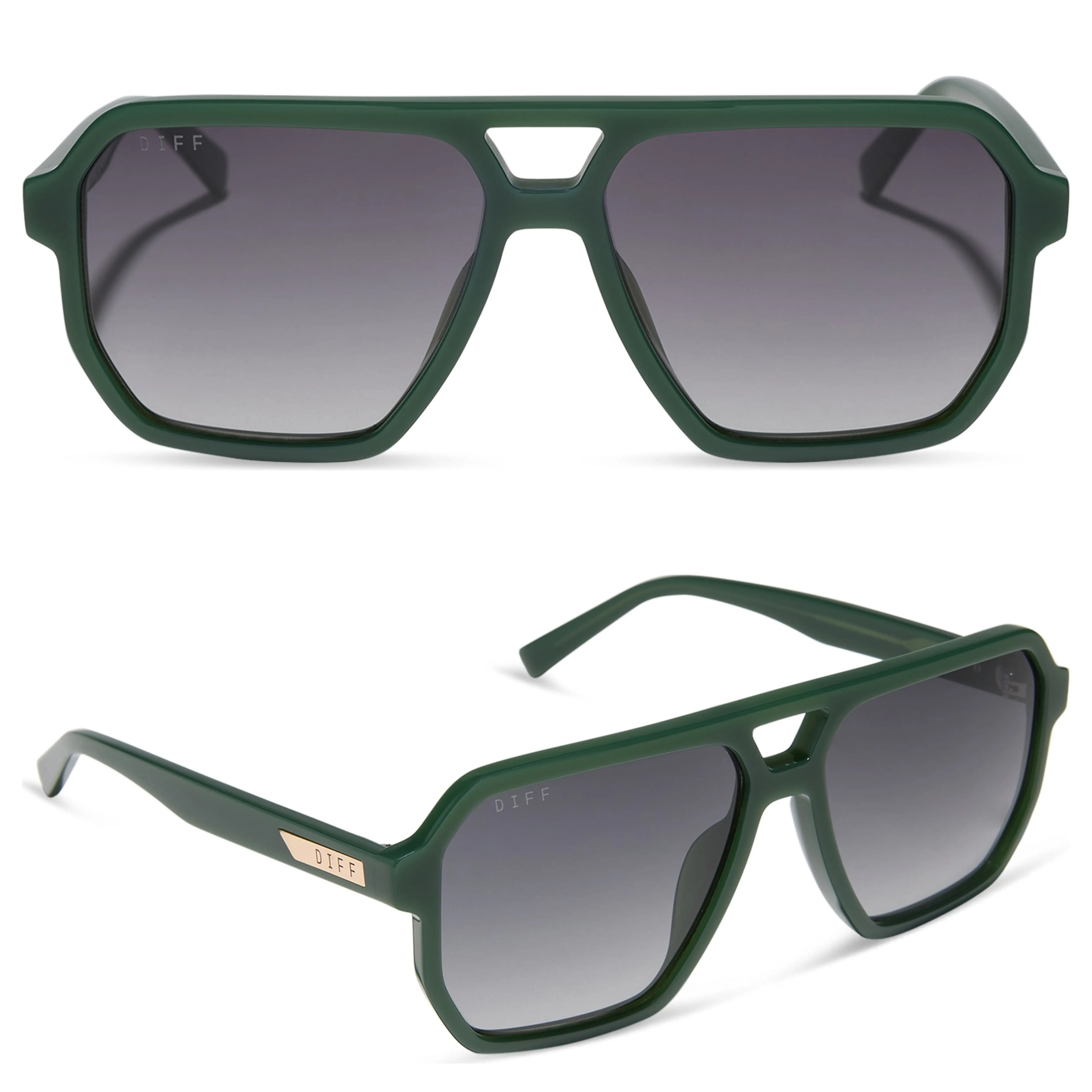 DIFF Cameron Oversized Polarized Navigator Sunglasses for Men and Women