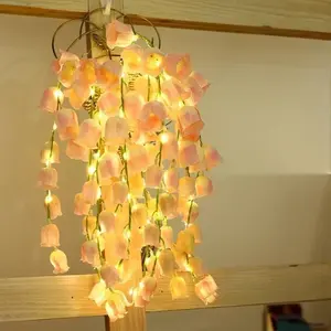 LED Lily of The Valley Bouquet 10 Artificial Plants Household Decoration Bedroom Night Light