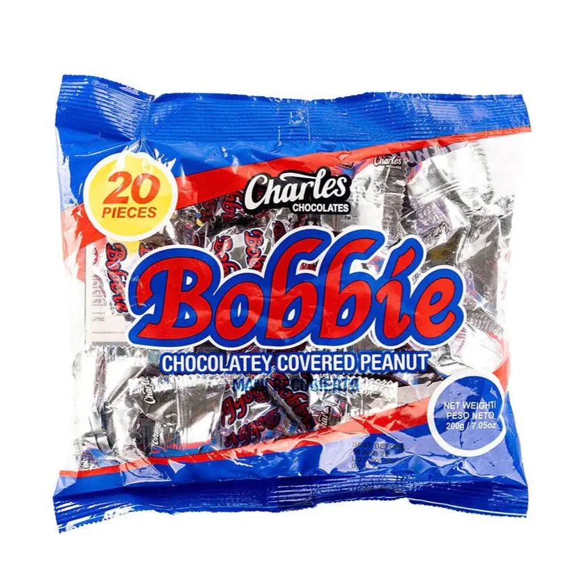 Charles Bobbie Chocolate Covered Peanut - 20 Pieces of Indulgent Chocolatey Snack Dessert Bonbon with Peanut Flavor