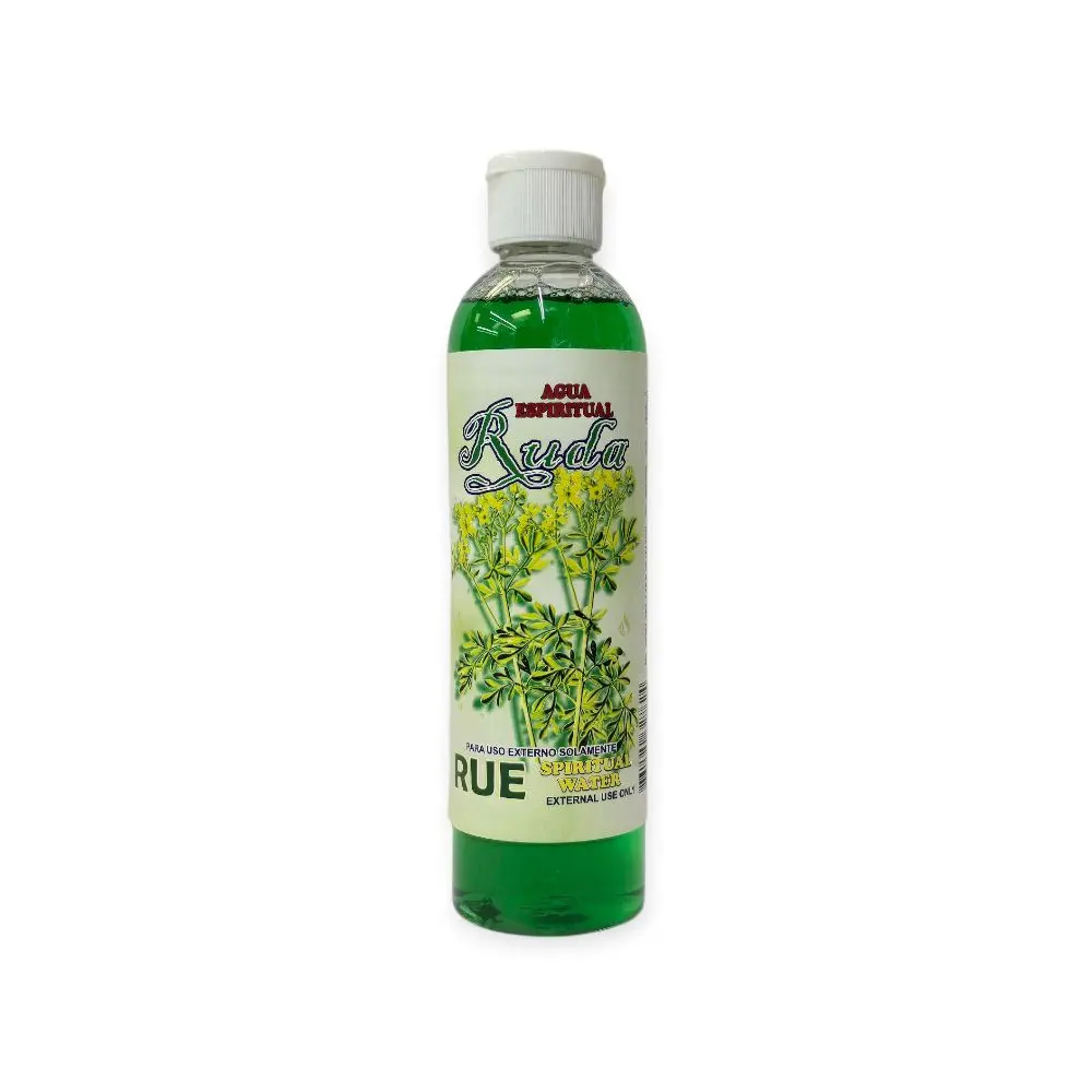 Rue Spiritual Water – Cleanse, Protect & Banish Negativity (8 oz) - Agua Espiritual Ruda Ritualistic Protection