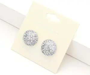 Volleyball Shape Stud Earrings