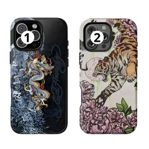 Fashion EdHardy Phone Case, iPhone 17 16 15 14 13 12 11 X 8 7  Pro Max/Pro/Mini, SAMSUNG GALAXY 21 S22 S23 S24 25 ULTRA PLUS  Shockproof Anti-Drop Protective Cases								