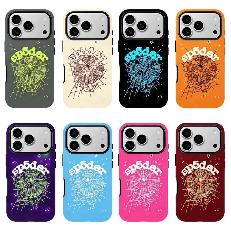 Sp5der Web Phone Case – Spooky Y2K Halloween Aesthetic Design | Protective Cover for iPhone 11–17 | Perfect Gift for Horror Lovers, Him & Her