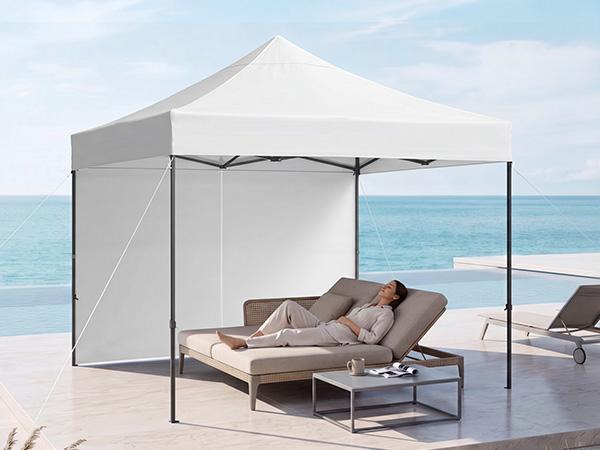 Aoxun 10x10 FT Instant Setup Pop Up Canopy Tent, Adjustable Height Outdoor Shelter, UPF50+ Waterproof 420D Oxford Fabric, Removable Sidewalls & Wheeled Bag for Patio Market, Square