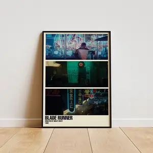 Blade Runner Poster, Wall Art Decor for Room, Aesthetic Home Decoration, Modern Trendy Design