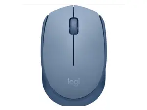 Logitech M170 Wireless Mouse for PC, Mac, Laptop, 2.4 GHz with USB Mini Receiver, Optical Tracking, 12-Months Battery Life, Ambidextrous - Blue Grey