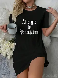 Funny Spanish Dress -Allergic to Pendejadas Slang Dress Dress