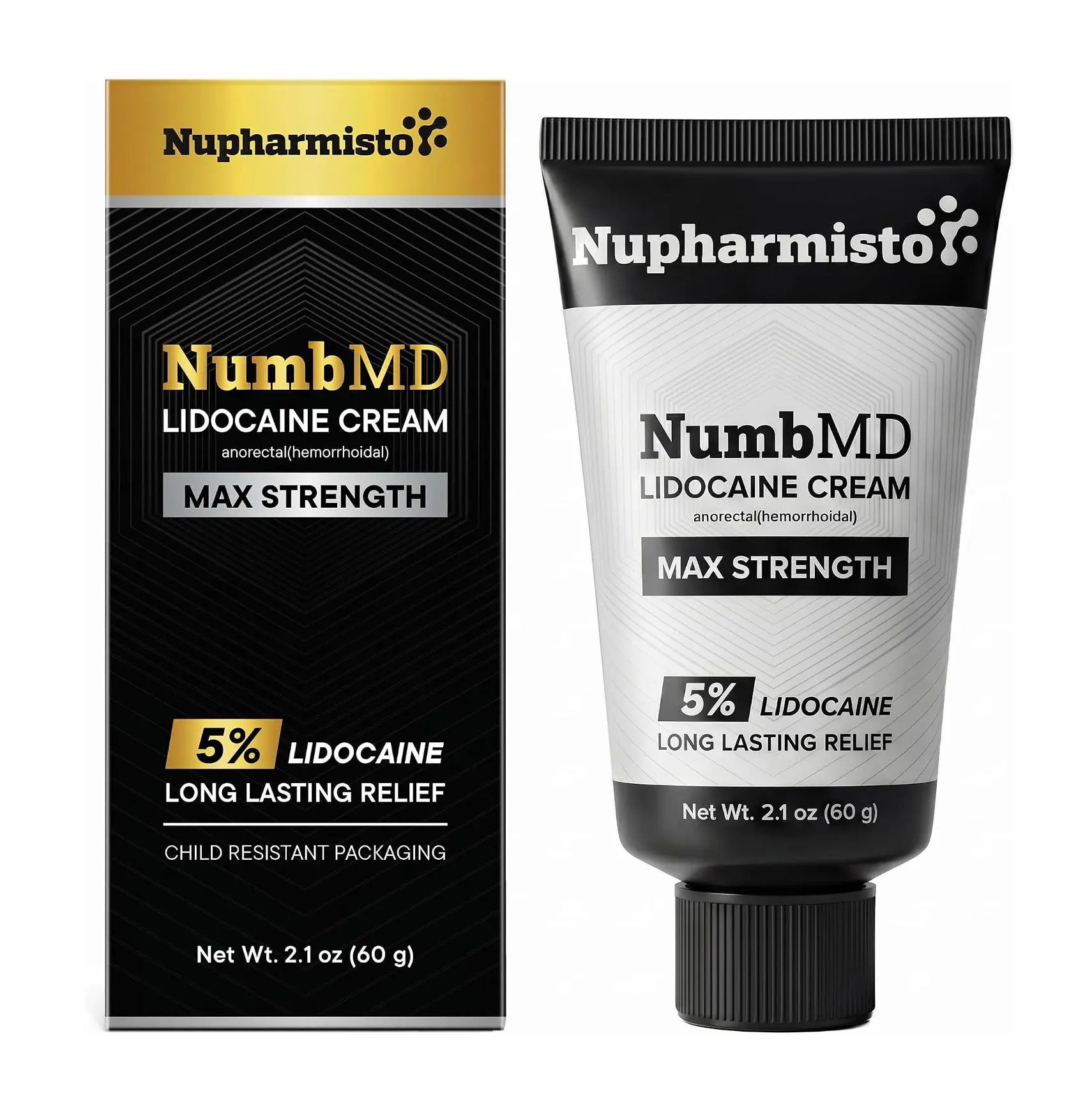 Numbing Cream Maximum Strength: Long Lasting Extra Relief with Menthol Arnica and Emu Oil 60ml