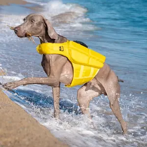 Dog Life Jacket, Human Standard Life Jacket Design, Suitable for Swimming and Boating, Dog Life Vest, 3x Foam Support for Maximum Buoyancy, Breathable Mesh, Dog Life Jacket, Size M