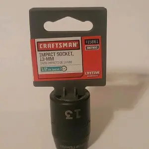 Craftsman 15861 1/2" Drive 13mm Easy-To-Read 6 Point Impact Socket